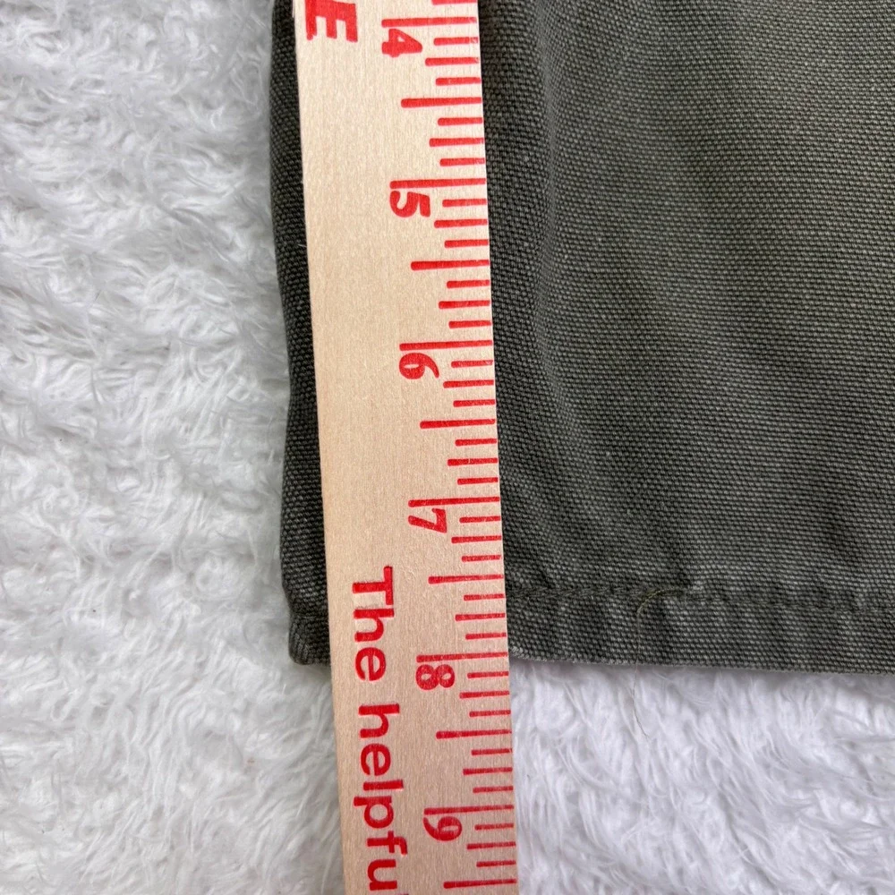 VTG Y2K Carhartt B25 MOS Carpenter Shorts Mens 40 Moss Green Duck Canvas Work